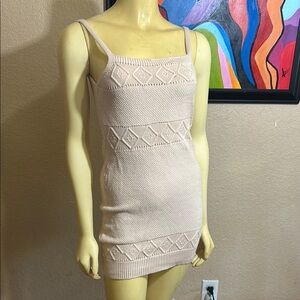 Women’s HELLO MOLLY Venus Cream Knit Dress Size 6